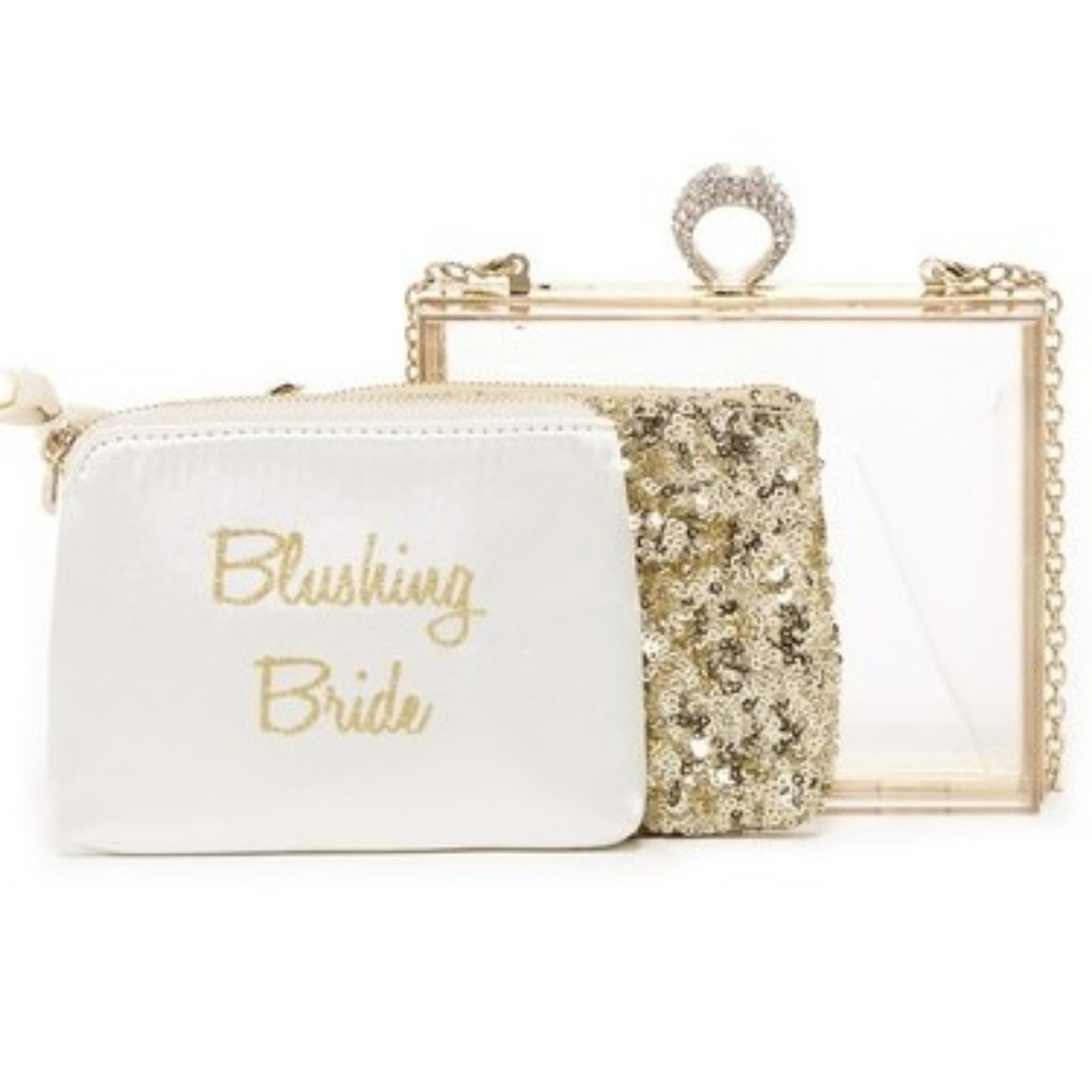 Betsey Johnson Blushing Bride Clutch *NWT* Rare!